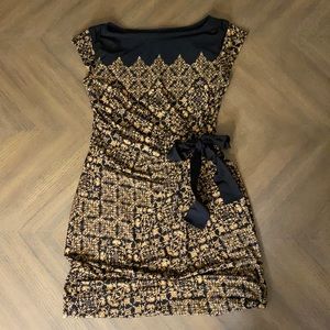 Gold and White Dress